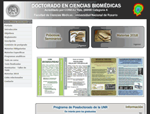 Tablet Screenshot of cienciasbiomedicas.com.ar